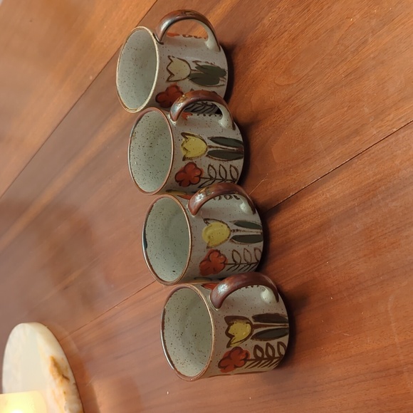 Vintage Otagiri Speckled Stoneware Mugs - Picture 5 of 6